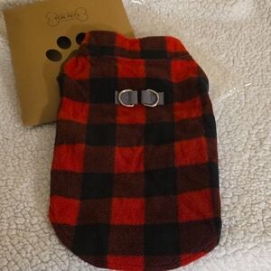 Red and Black Plaid Pet Jacket